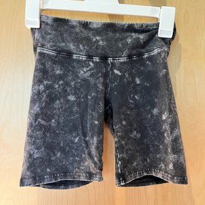 Aritzia TNA Biker Shorts Blue Galaxy Pattern XXS